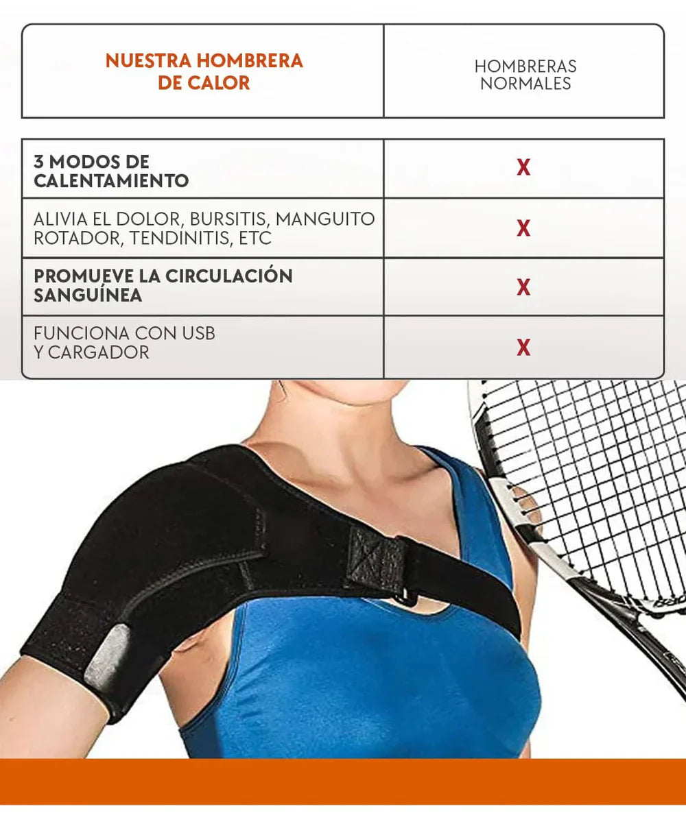ALMOHADILLA TÉRMICA PARA HOMBRO - CALEFACCIÓN Y ALIVIO PARA DOLOR MÚSCULAR
