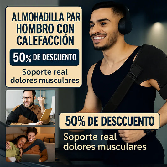 ALMOHADILLA TÉRMICA PARA HOMBRO - CALEFACCIÓN Y ALIVIO PARA DOLOR MÚSCULAR