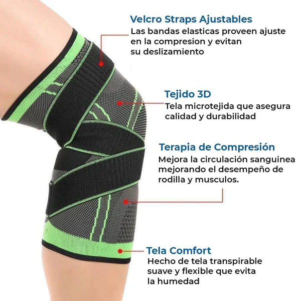 Rodillera Flexible COMPRESIÓN de alta calidad